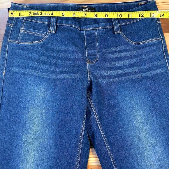 dELiA*s  Girls Jegging Size 16 Embroidered  Unicorn Skinny Blue Stretch Denim - Picture 12 of 12
